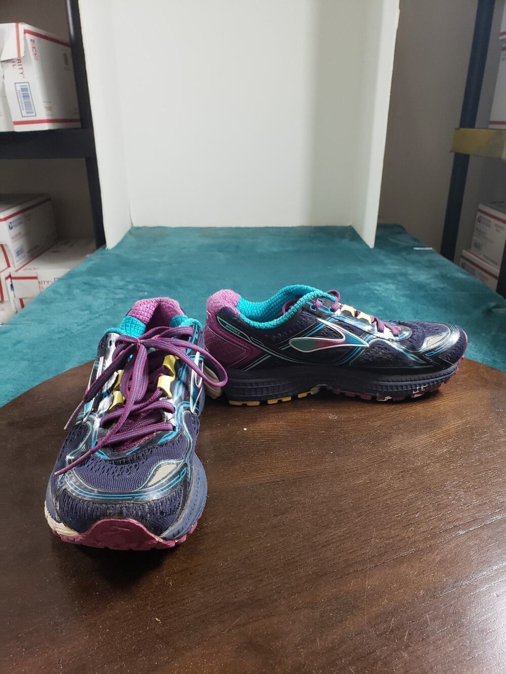 Brooks Ghost 8 Shoes Size 6 Womens Blue Purple Running Marathon Gym 1201931B431